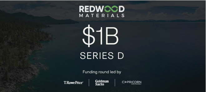 特斯拉联合创始人JB Straubel创立美国电池回收公司Redwood Materials完成超10亿美元D轮融资
